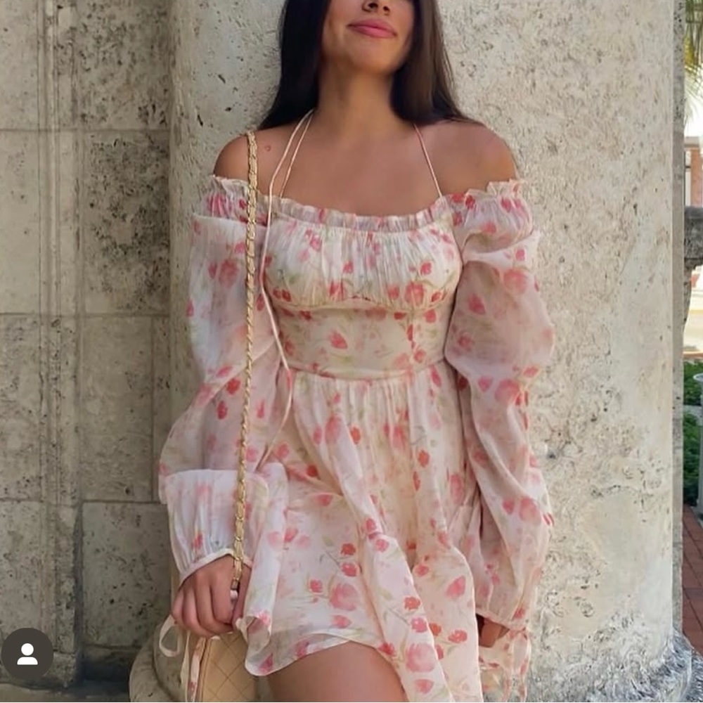 Floral Off-Shoulder Dress